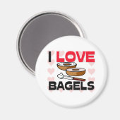 Ik hou van Bagels Magneet (Voorkant / Achterkant)