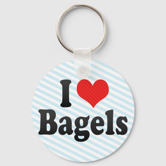 Ik hou van Bagels Sleutelhanger (Voorkant)
