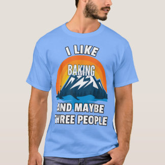 Ik hou van baken en misschien drie mensen t-shirt