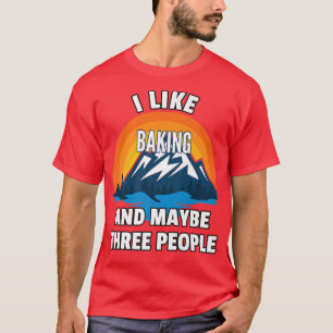 Ik hou van baken en misschien drie mensen t-shirt