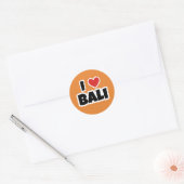 Ik hou van Bali Ronde Sticker (Envelop)