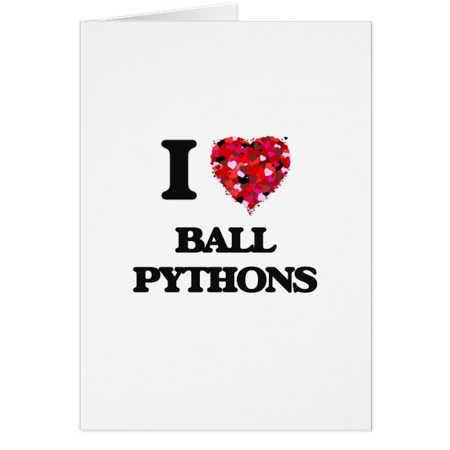 Ik hou van Ball Pythons (Voorkant)