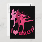 Ik hou van Ballet Briefkaart (Voorkant / Achterkant)