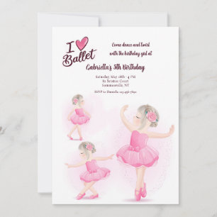 Ik hou van ballet kaart