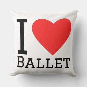 Ik hou van ballet kussen