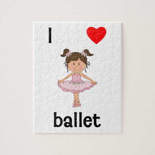 Ik hou van ballet legpuzzel (Verticaal)