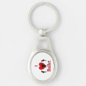 Ik hou van ballet sleutelhanger (Voorkant)