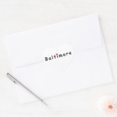 Ik hou van Baltimore Hart Sticker (Envelop)