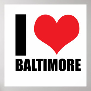 Ik hou van Baltimore Poster