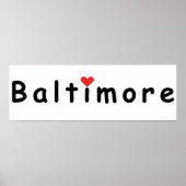 Ik hou van Baltimore Poster (Voorkant)