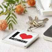 Ik hou van Baltimore Sleutelhanger (Zijkant)