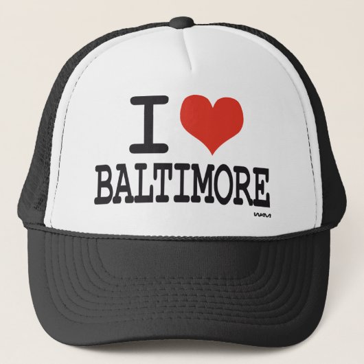 Ik hou van Baltimore Trucker Pet (Voorkant)