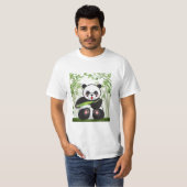 Ik hou van Bamboo Panda T-shirt (Voorkant volledig)