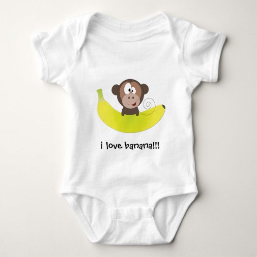 Ik hou van banaan!!!! romper (Voorkant)