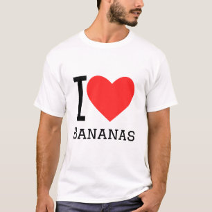 Ik hou van bananen t-shirt