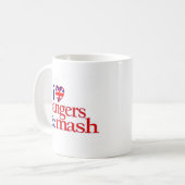Ik hou van Bangers en Mash Koffiemok (Voorkant links)