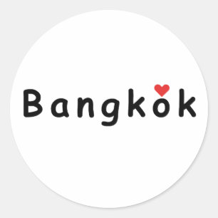Ik hou van Bangkok Ronde Sticker