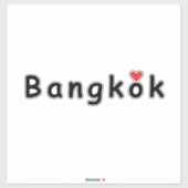 Ik hou van Bangkok Sticker (Vel)