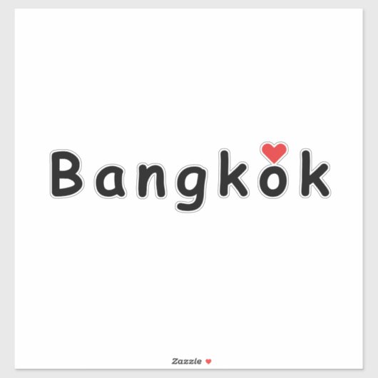 Ik hou van Bangkok Sticker (Vel)