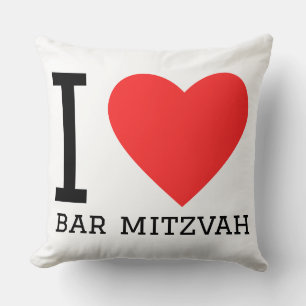 Ik hou van bar mitswa kussen