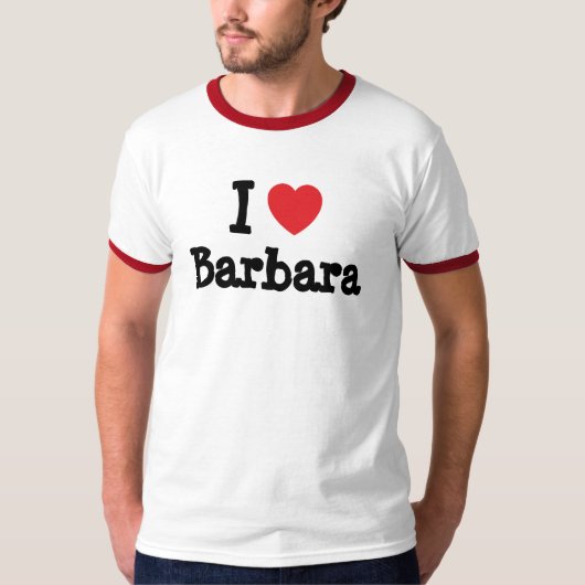 Ik hou van Barbara hart T-Shirt (Voorkant)