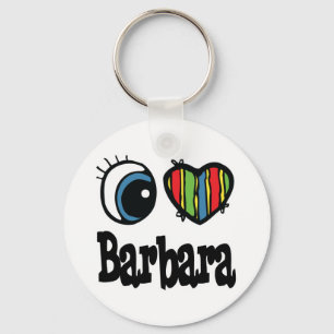 Ik hou van Barbara Sleutelhanger