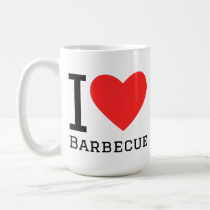 Ik hou van barbecue koffiemok