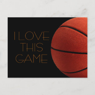 Ik hou van basketbal Close-Up  Briefkaart