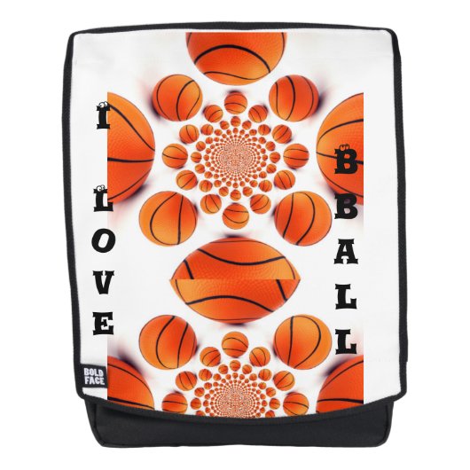Ik hou van basketbal: het spel van kampioenen art rugtassen (Voorkant)