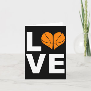 Ik hou van basketbal sport atleet speler cadeau kaart