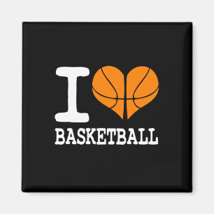 Ik hou van basketbal sport atletiek liefhebber cad magneet