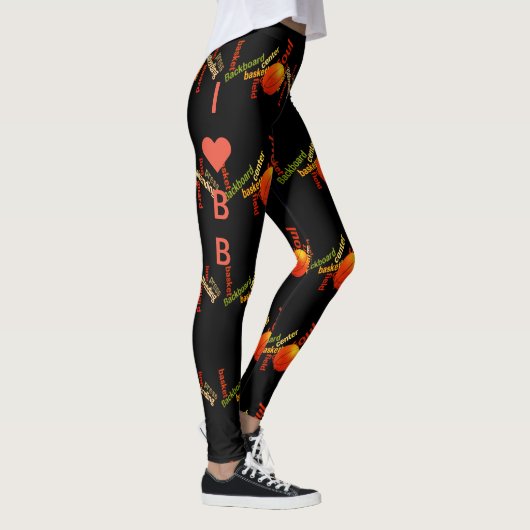 Ik hou van Basketball het spel van Champions Leggings (Rechts)