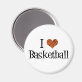 Ik hou van Basketball Magneet (Voorkant / Achterkant)