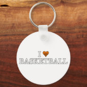 Ik hou van Basketball Sleutelhanger (Voorkant)