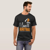 Ik hou van Basketball T-shirt (Voorkant volledig)