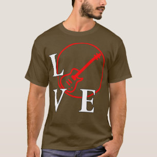 Ik hou van Bass voor Bass speler muziek liefhebber T-shirt