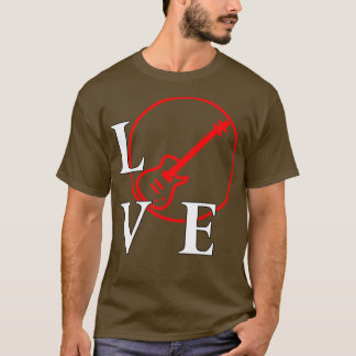 Ik hou van Bass voor Bass speler muziek liefhebber T-shirt