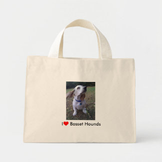 Ik hou van Basset Hounds Mini Tote Bag