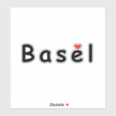 Ik hou van Bazel Sticker (Vel)