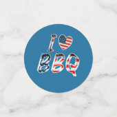 Ik hou van bbq, Amerikaans patriottisch Confetti (Kleine voorkant)