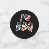 Ik hou van bbq, Amerikaans patriottisch Confetti (Kleine voorkant)