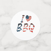 Ik hou van bbq, Amerikaans patriottisch Confetti (Kleine voorkant)