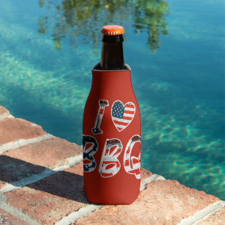 Ik hou van bbq, Amerikaans patriottisch Flesjeskoeler