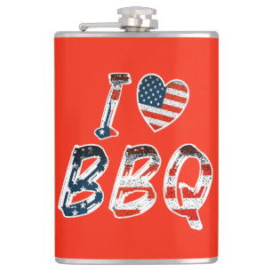 Ik hou van BBQ, Amerikaans patriottisch Heupfles