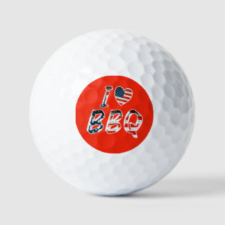 Ik hou van BBQ, Amerikaanse patriottisch Golfballen