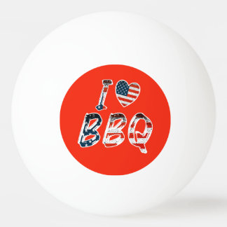Ik hou van BBQ, Amerikaanse patriottisch Pingpongballen