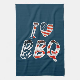 Ik hou van BBQ, Amerikaanse patriottisch Theedoek