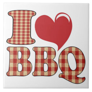 Ik hou van BBQ Tegeltje