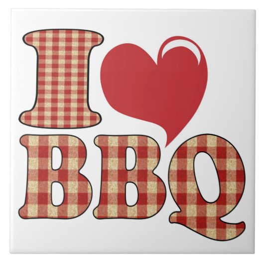 Ik hou van BBQ Tegeltje (Voorkant)