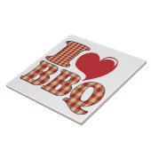 Ik hou van BBQ Tegeltje (Zijkant)